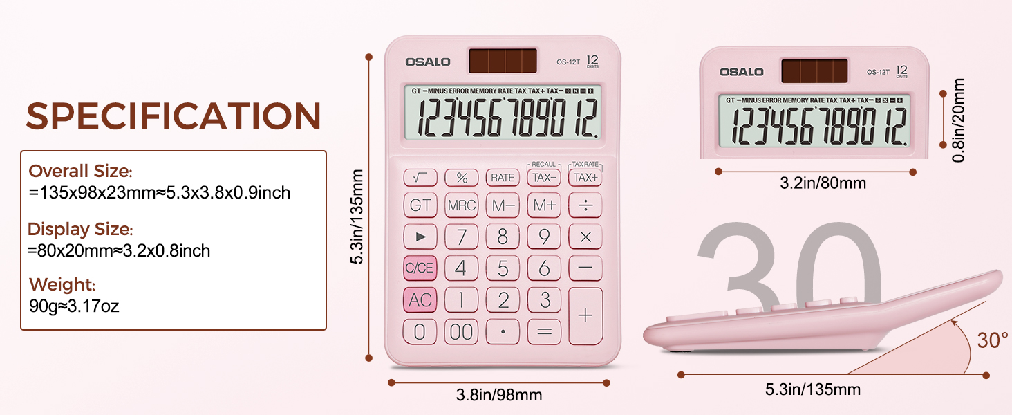 Pink calculator