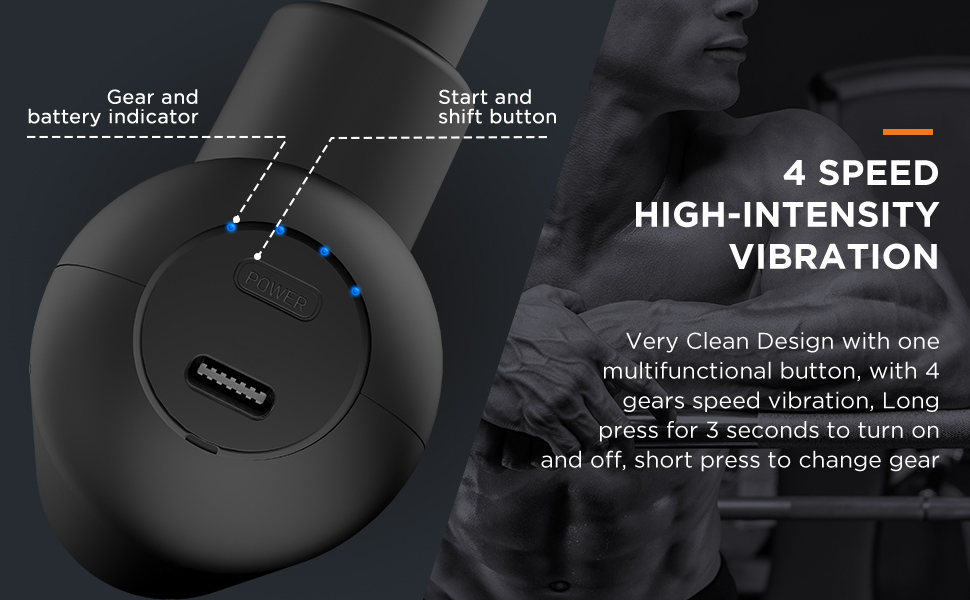 4 speed high-intensity vibration