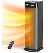 BREEZOME Space Heater for Indoor Use, 1500W Fast Heating PTC Ceramic Electric Heaters with Thermo...