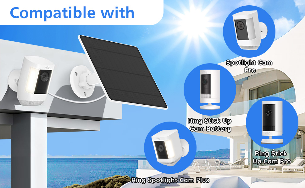 Solar Panel for Ring Camera