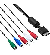 Mcbazel 6Ft Component AV Audio Video Cable for PS3 PS2,Compatible with PS2/PS3 Slim 5-Wire