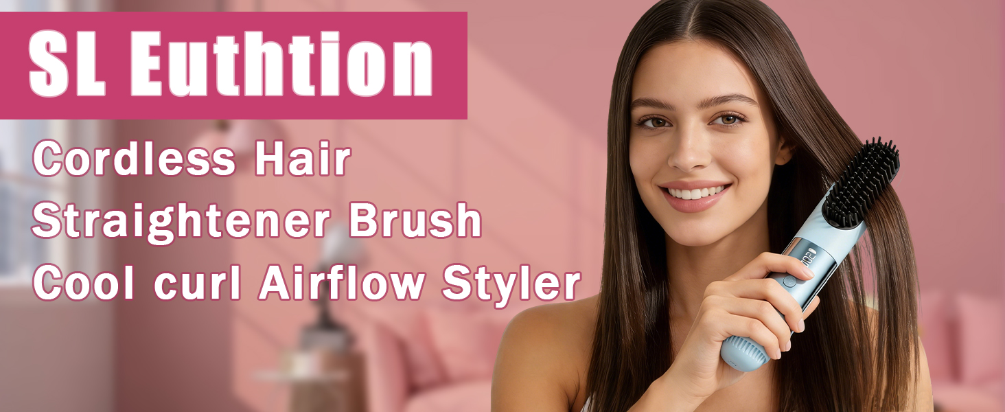 Cordless Hair Straightener Brush