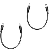 IMIYORE 1FT DC Power Extension Cable 5.5mm x 2.5mm 12V Connector 18AWG Male to Male Connection Ca...