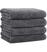 KinHwa Microfiber Hand Towels for Bathroom Soft and Absorbent Face Towels for Bath, Spa, Gym 16in...