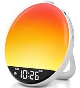 DreamSky Sunrise Alarm Clock Radio White Noise Sound Machine for Bedroom - Dual Wake up Light Ala...
