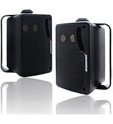 STUDIOFINIX 3.5 Inch Outdoor Bluetooth Speakers Waterproof Wired,3 Way 200W Upgrade Premium Wall ...