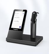 Yealink WH67 Wireless DECT Headset Teams Certified, Office Single Ear (Mono) Headset Connect to D...