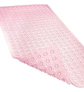 Linoows Non-Slip Bathtub and Shower Mats, Power Grip Bath Mat 35 x 16.3 Inch with Suction Cups an...