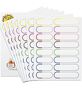 Baby Bottle Labels for Daycare, 128 PCS Waterproof Name Labels for Kids Stuff School Supplies, Se...