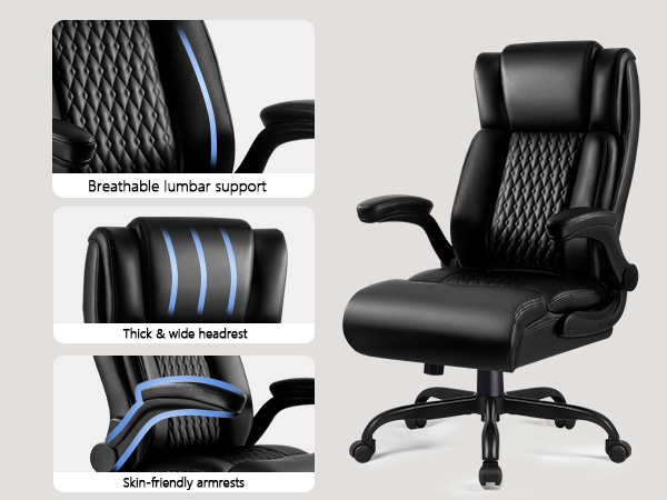 big and tall offfice chair leather office chair Ergonomic office chair Executive office chair 