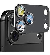 CACOE Camera Lens Protector for iPhone 17 Pro Max - Metal Frame Tempered Glass Cover, [Anti-Scrat...