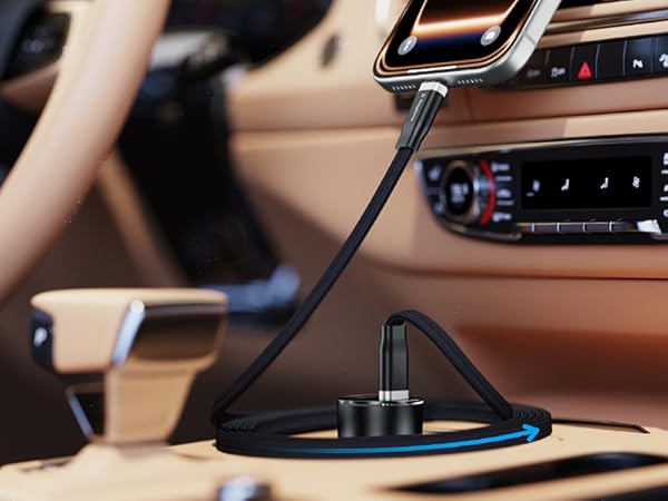 Self-Coiling Type C Charging Cable