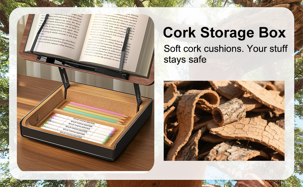 Cork Storage Box Soft cork cushions. Your stuff stays safe