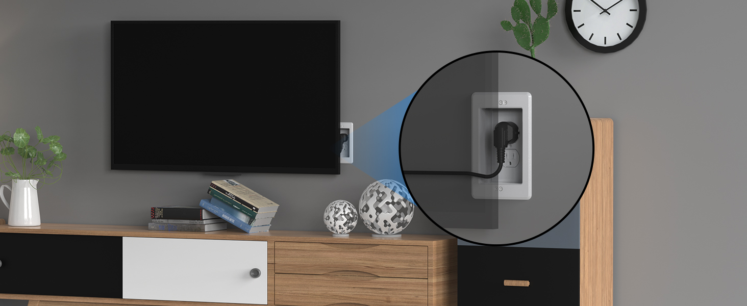  DVFR1W-1 Recessed Electrical/Outlet Box Wall Plate Kit