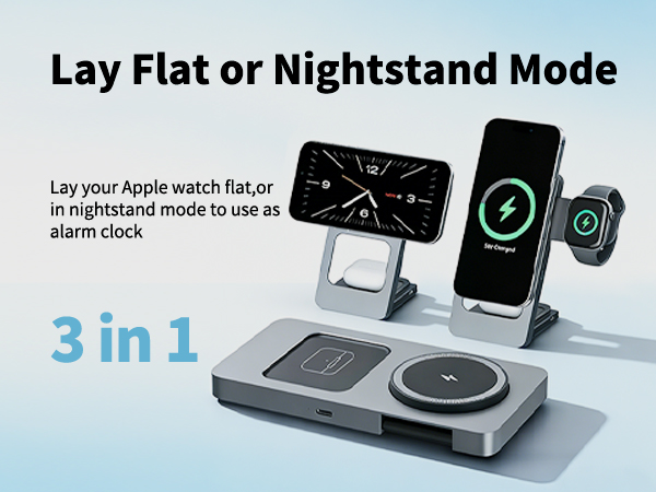 3-in-1 Foldable Wireless Charging Station
