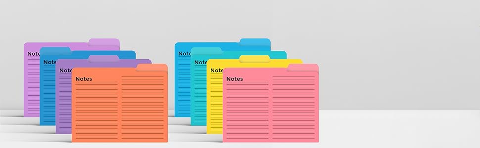 Paper Tab File Folders