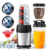 Colarlemo 12-Piece Smoothie Blender Maker 25,000 RPM Personal Blender for Ice Crushing Smoothies ...