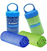 YQXCC 2 Pack Cooling Towels (47"x12"), Ice Cool Neck Towel, Soft Breathable Microfiber for Yoga, ...