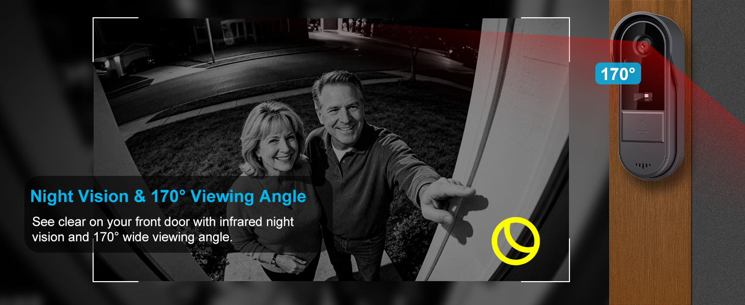 visiophon ring no wifi exterior waterproof gate Door Chime Screen Interior Videophone Audio