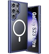 ANNGELAS for Samsung Galaxy S23 Ultra Mag-Safe Case,Slim Shockproof Protective Cover with Magneti...