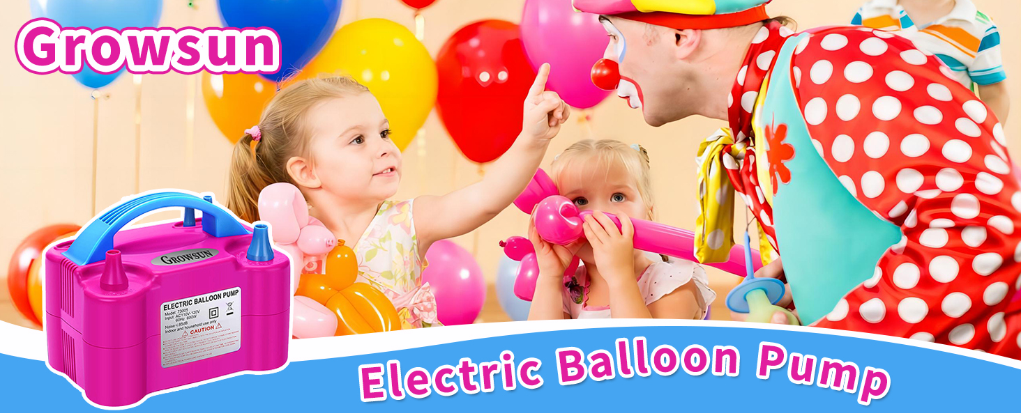 Balloon Pump Kit Electric Balloon Garland Arch Kit Air Blower Inflator Party Decoration Tape Strip