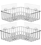Carwiner Corner Shower Caddy 2-Pack, Wall Mounted Bathroom Shelf, 304 Stainless Steel Wide Space ...