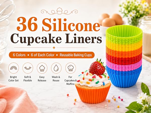 Silicone Cupcake Baking Cups