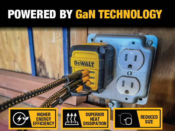 Powered by GaN Technology. Higher Energy Efficiency and Superior Heat Dissipation