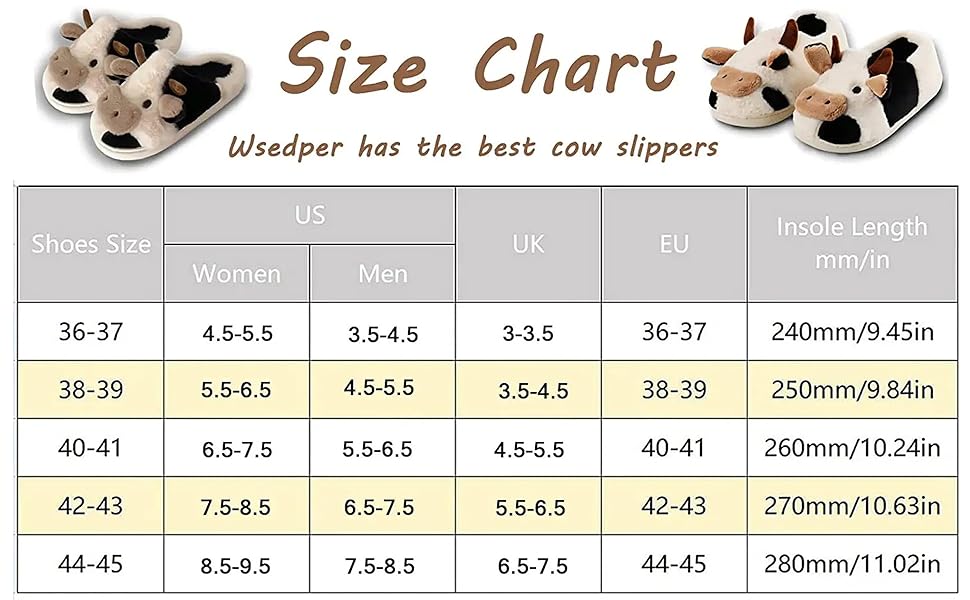 cartoon cow slippers