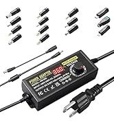 Universal Power Supply Adjustable108W 9V~36V 3A DC Switching Adapter 100V-240V AC to DC Converter...