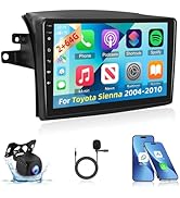 Android 2+64G Car Stereo for Toyota Sienna 2004-2010 - 9 Inch HD IPS Touch Screen Radio - Wireles...