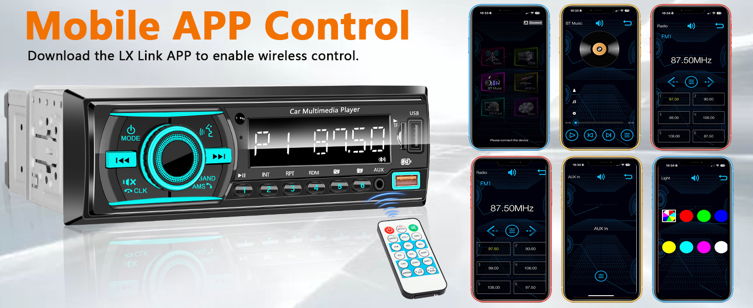 single din bluetooth car stereo