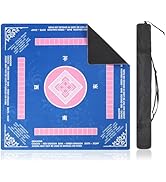 Linoows Mahjong Mat | Non-Slip Gaming Mat with Noise Reduction 31.5x31.5 Inch Large for Mahjong, ...
