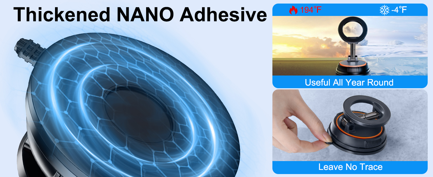 xuenair vacuum magnetic phone holder for car, ultra stable and no falling