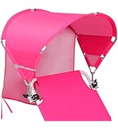 Universal Chair Umbrella Canopy, UPF 50+ Chair Sun Shade Attachment with Adjustable Clamp Fits Mo...