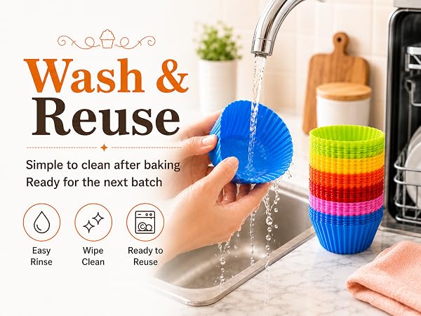 Silicone Cupcake Baking Cups