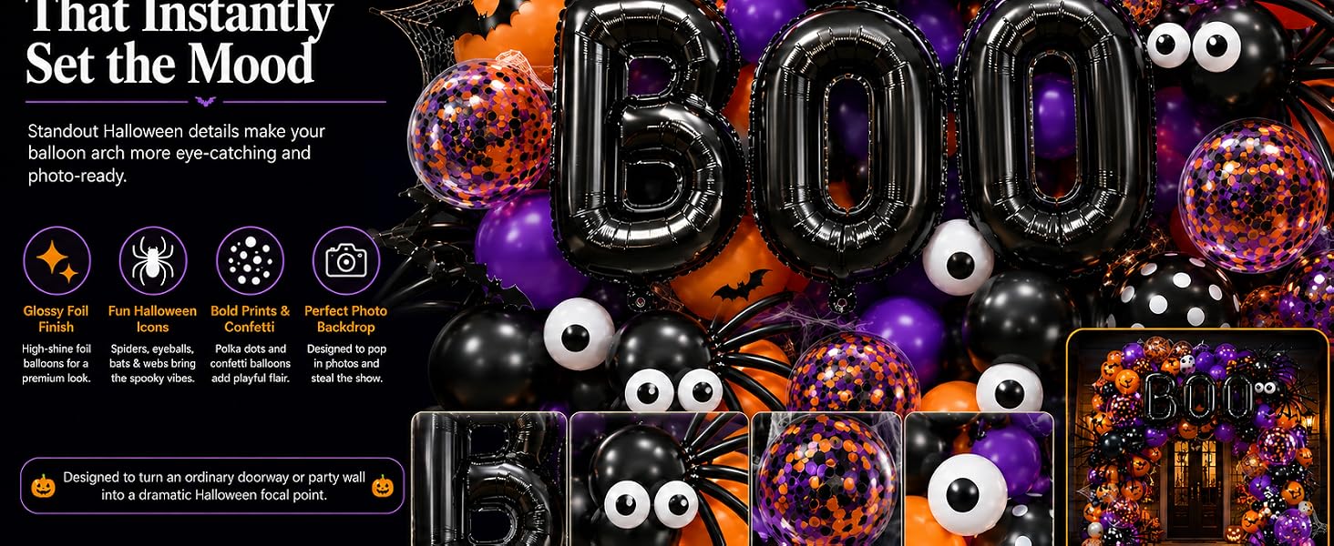 Halloween Balloon Garland