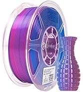 eSUN Silk Magic PLA Filament 1.75mm, Shiny Silk Dual Color Co Extrusion 3D Printer Filament, 1KG ...