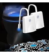LAVAED 2 Pack Toilet Nights Lights 16 Color Changing,Motion Sensor Activated LED Projection Night...