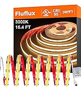 2400K COB LED Strip light 16.4ft, 5m spool, 3W/FT, 190lumen/ft, CRI 95, 24Volt, UL Listed, Cuttable