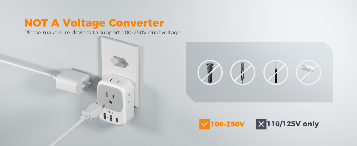 Power adapter Brazil is used in Brazil, suiable for traveler