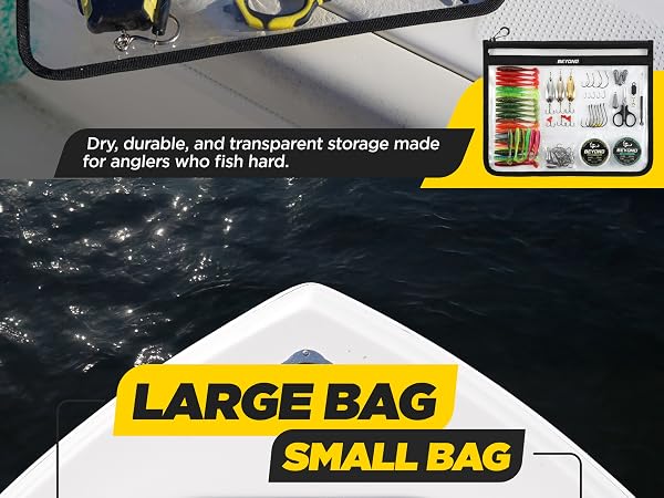 Two sizes: Large and small bag