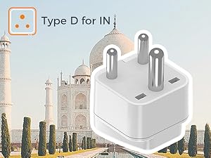 Type D - India Plug Adapter