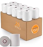 3 1/8'' x 230ft Thermal Paper Receipt Rolls, PAPRMA Thermal POS Paper Cash Register Paper Rolls f...