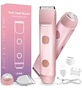 2 in 1 Bikini Trimmer for Women – Dual Head Electric Shaver with Accessories, IPX7 Waterproof Rec...