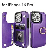 onetop wallet case for iphone 16 pro with ring holder
