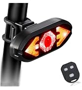AaiLucky Bike Tail Light with Turn Signals, Rechargeable Bicycle Rear Light with Remote Control, ...