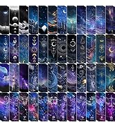 200PCS Cool Space Starry Night Bookmark for Kids Classroom 50 Designs Double-Sided Bulk Bookmarks...