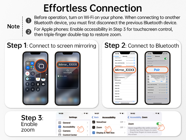 magnetic phone vlog selfie monitor screen