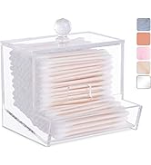 Acrylic Qtip Holder for Qtip Brand Cotton Swabs, Qtip Dispenser, Modern Bathroom Decor, Cotton Sw...